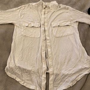 Old Navy white button up shirt